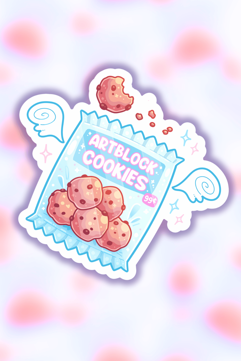 art block cookie sticker