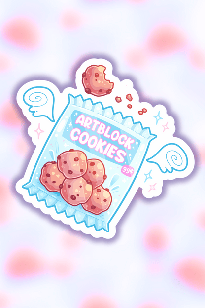 art block cookie sticker