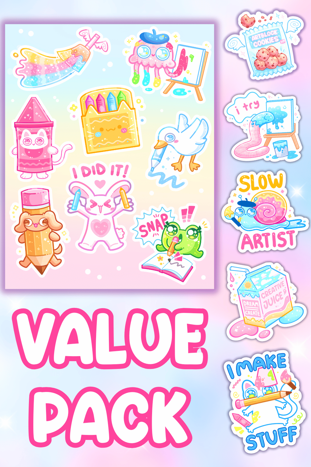 Artist Sticker Collection VALUE PACK