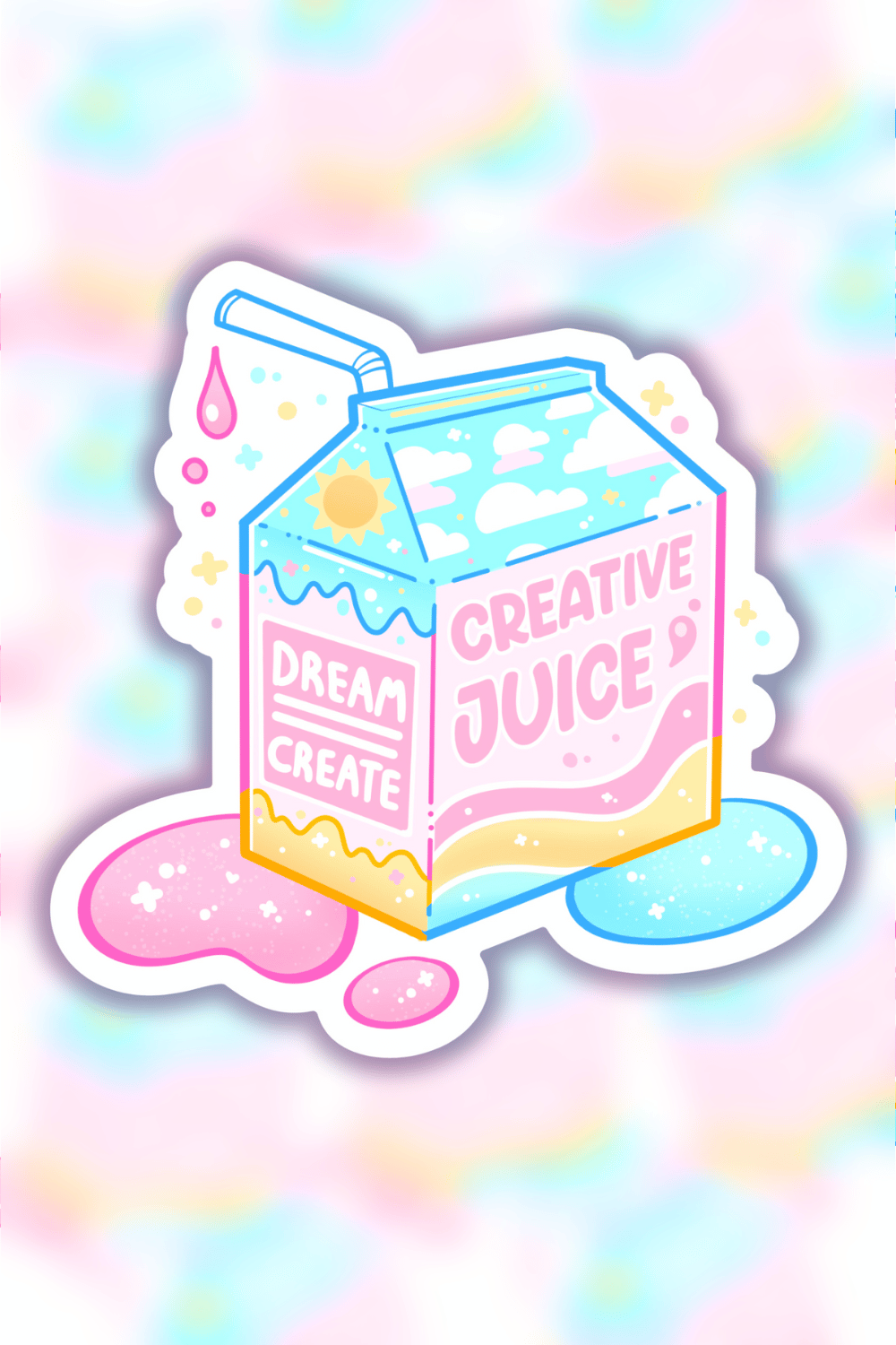 creative juice sticker