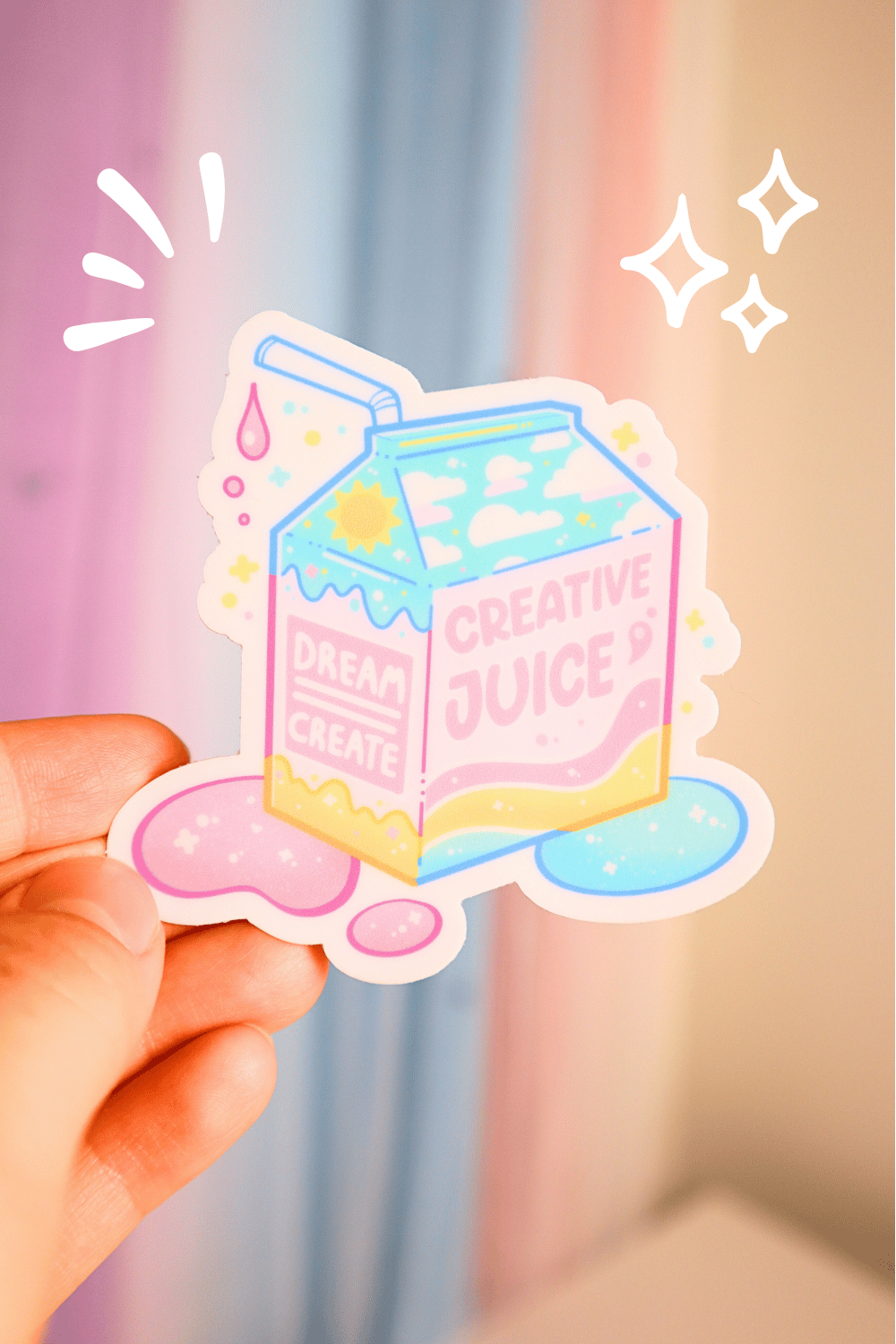 creative juice sticker