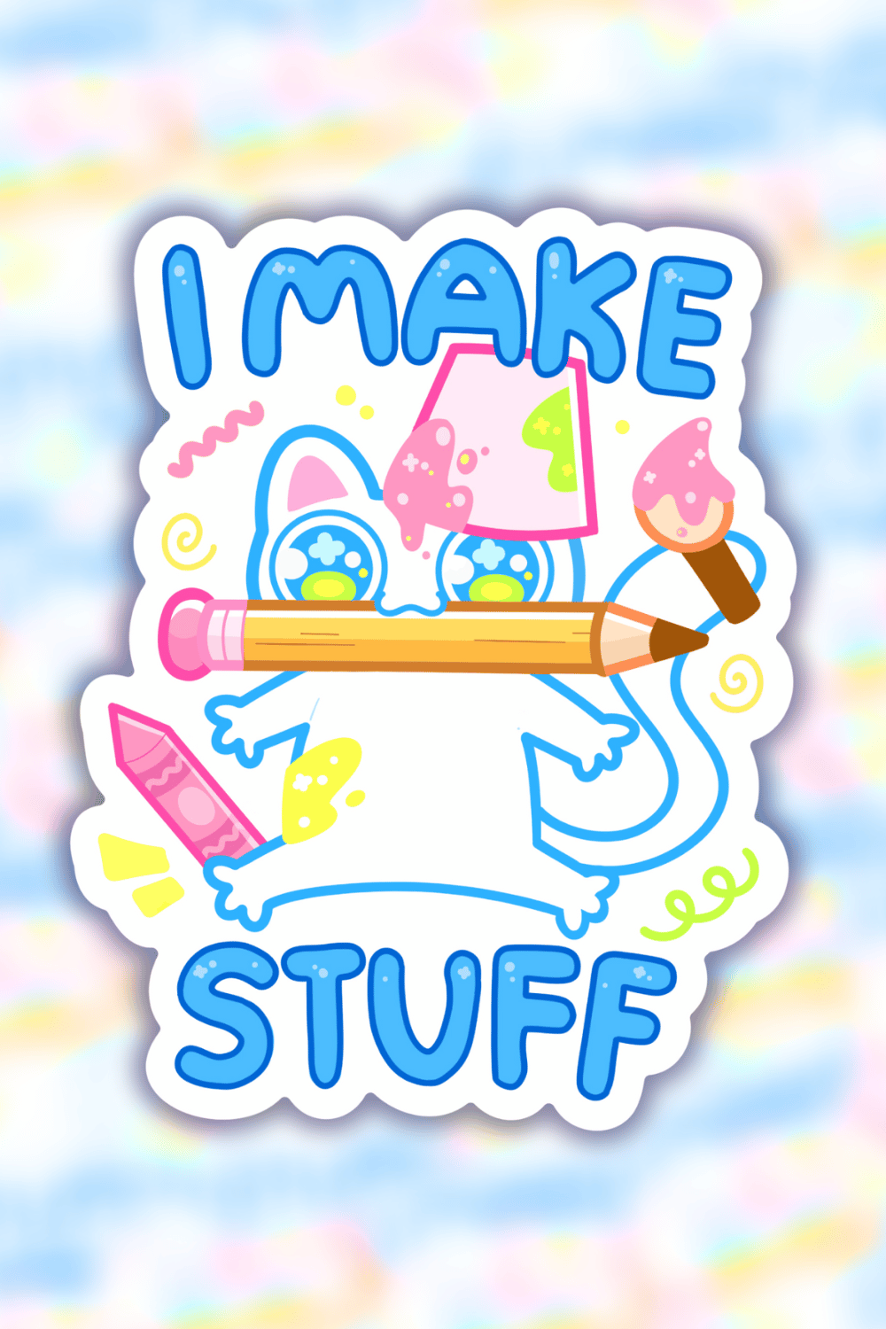 i make stuff sticker